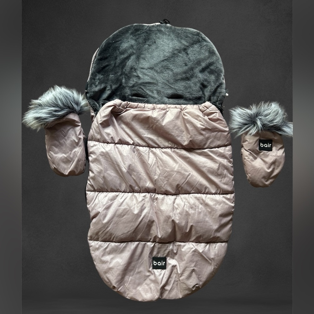 Winter  envelope for a stroller  Bair with mittens